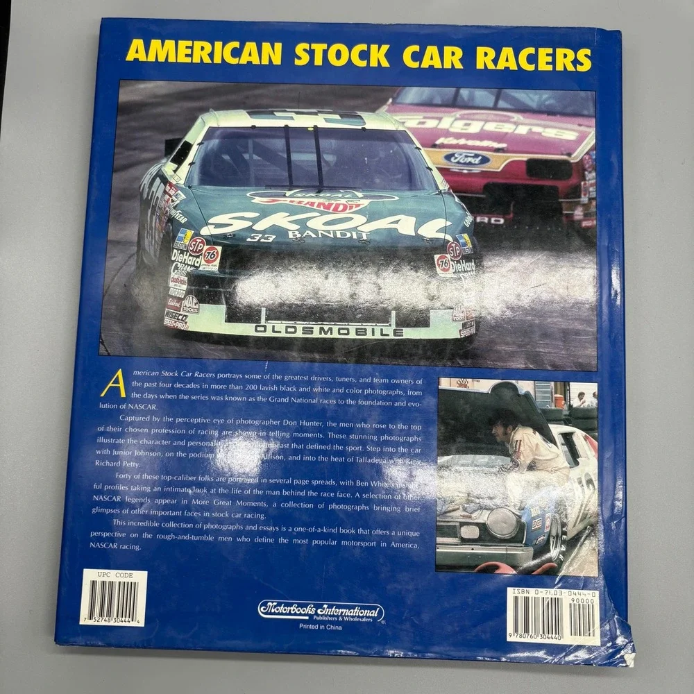 American Stock Car Racers Book Dale Earnhardt NASCAR Racing Photography 1997 Vtg